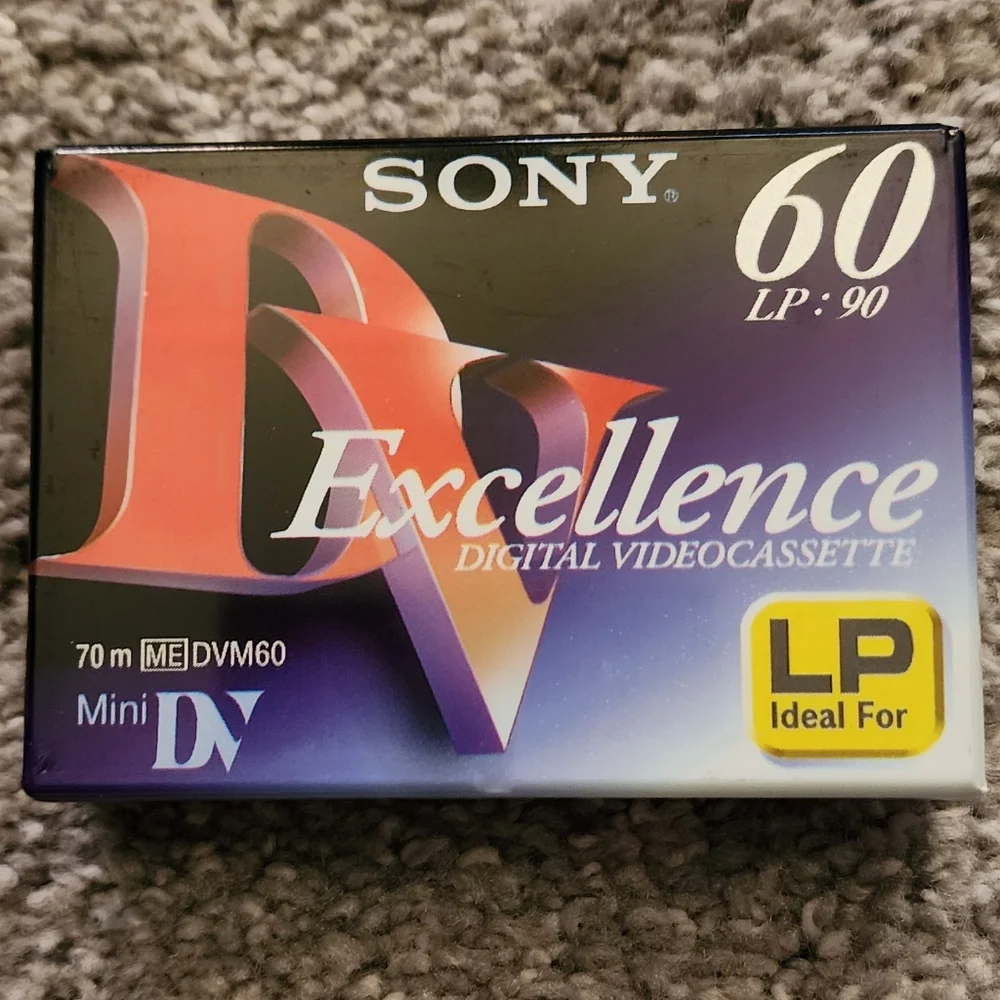 Sony Excellence mini DVC, lot of 2, NEW & SEALED 60 minutes 1 with IC best made!